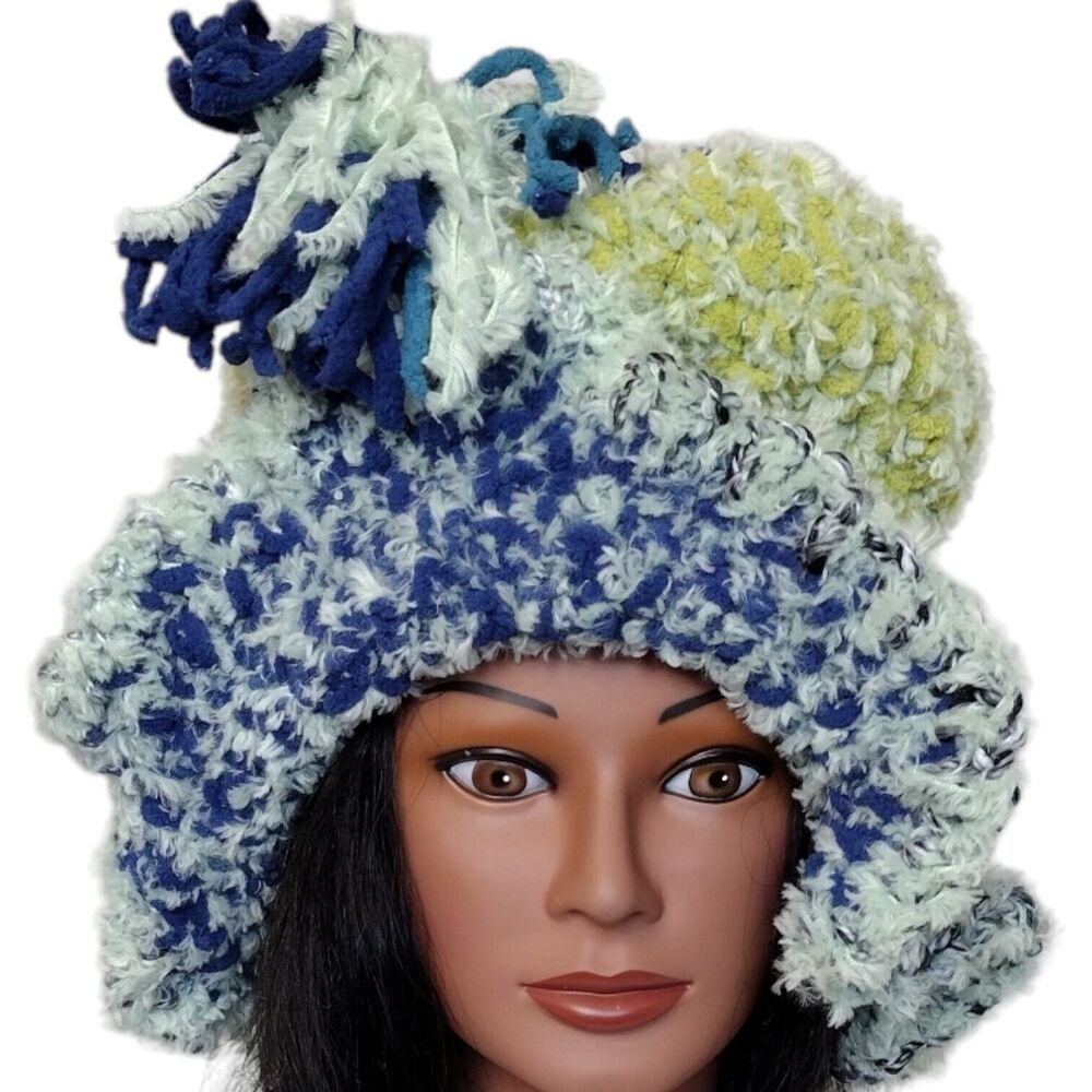 Floppy Type Hat OOAK Handmade Crochet Free Hand Women's One Size
